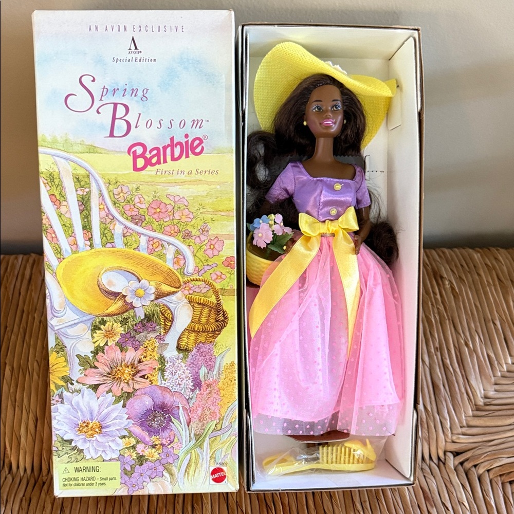 Spring Blossom Barbie Doll African American Special Edition Avon Exclusive